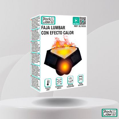 Faja Lumbar Térmica con Turmalina y Soporte Magnético